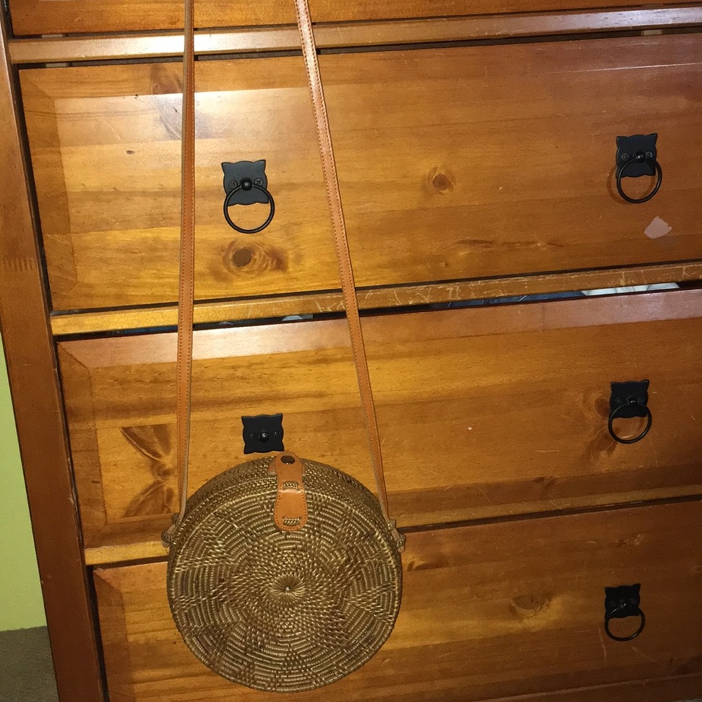 Rattan Round Bag